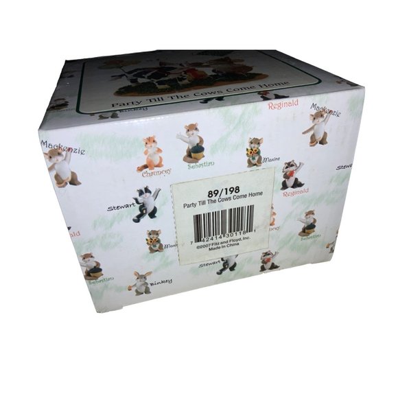 Fitz & Floyd CHARMING TAILS BY DEAN GRIFF  PARTY TIL THE COWS COME HOME - Picture 12 of 12